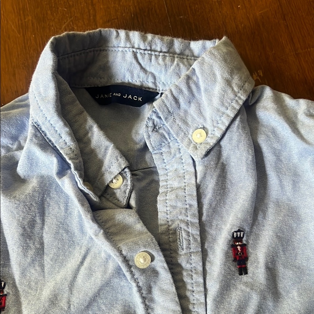 Janie and Jack Light Blue Men's Shirt
